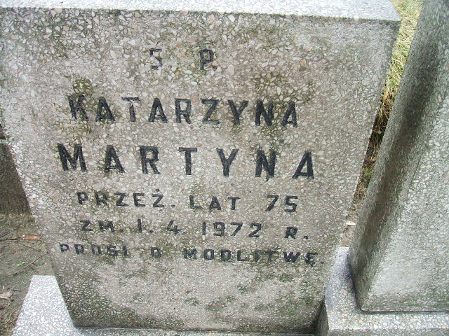 Katarzyna Martyna Kalisz św. Józefa Tyniecki 0302 - Grobonet - Wyszukiwarka osób pochowanych