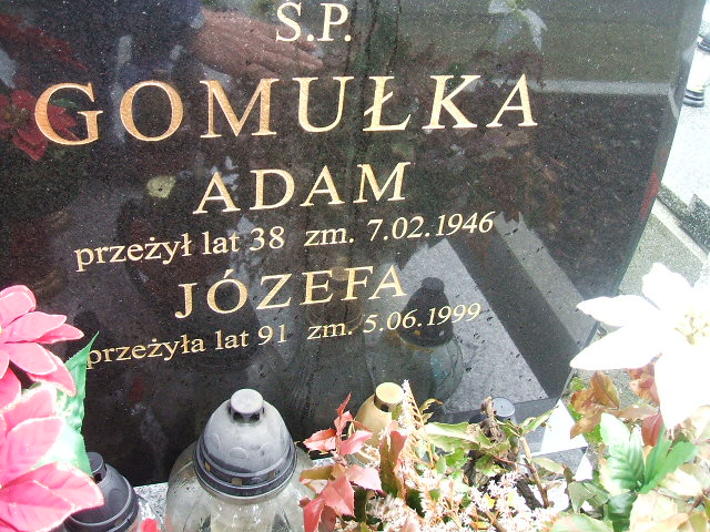 Adam Gomułka Kalisz św. Józefa Tyniecki 0302 - Grobonet - Wyszukiwarka osób pochowanych