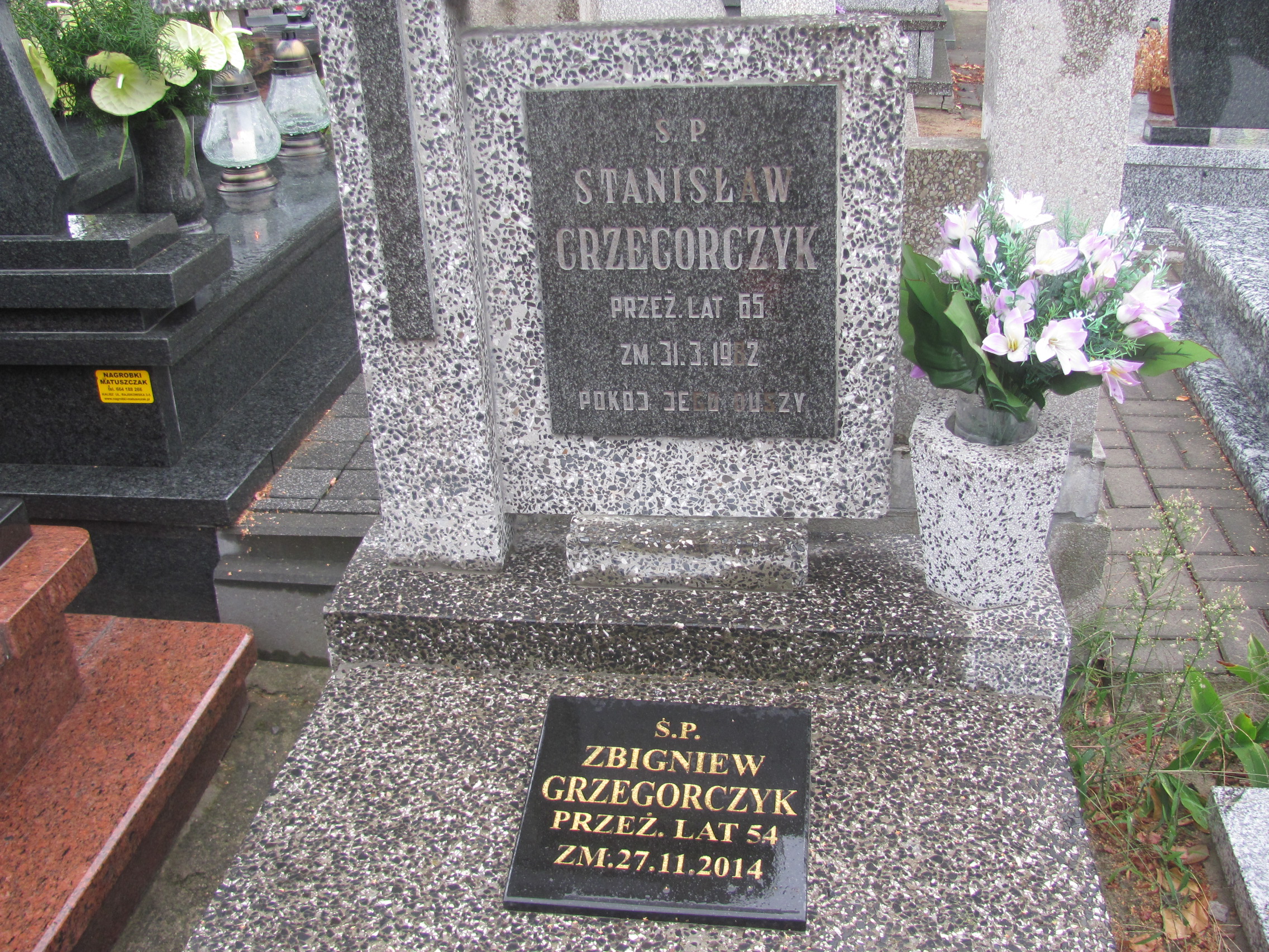 Stanisław Grzegorczyk Kalisz św. Józefa Tyniecki 0302 - Grobonet - Wyszukiwarka osób pochowanych