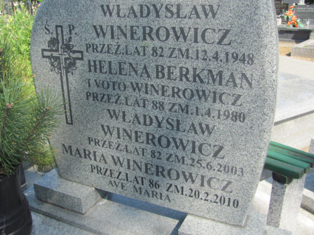 Helena Berkman Kalisz św. Józefa Tyniecki 0302 - Grobonet - Wyszukiwarka osób pochowanych