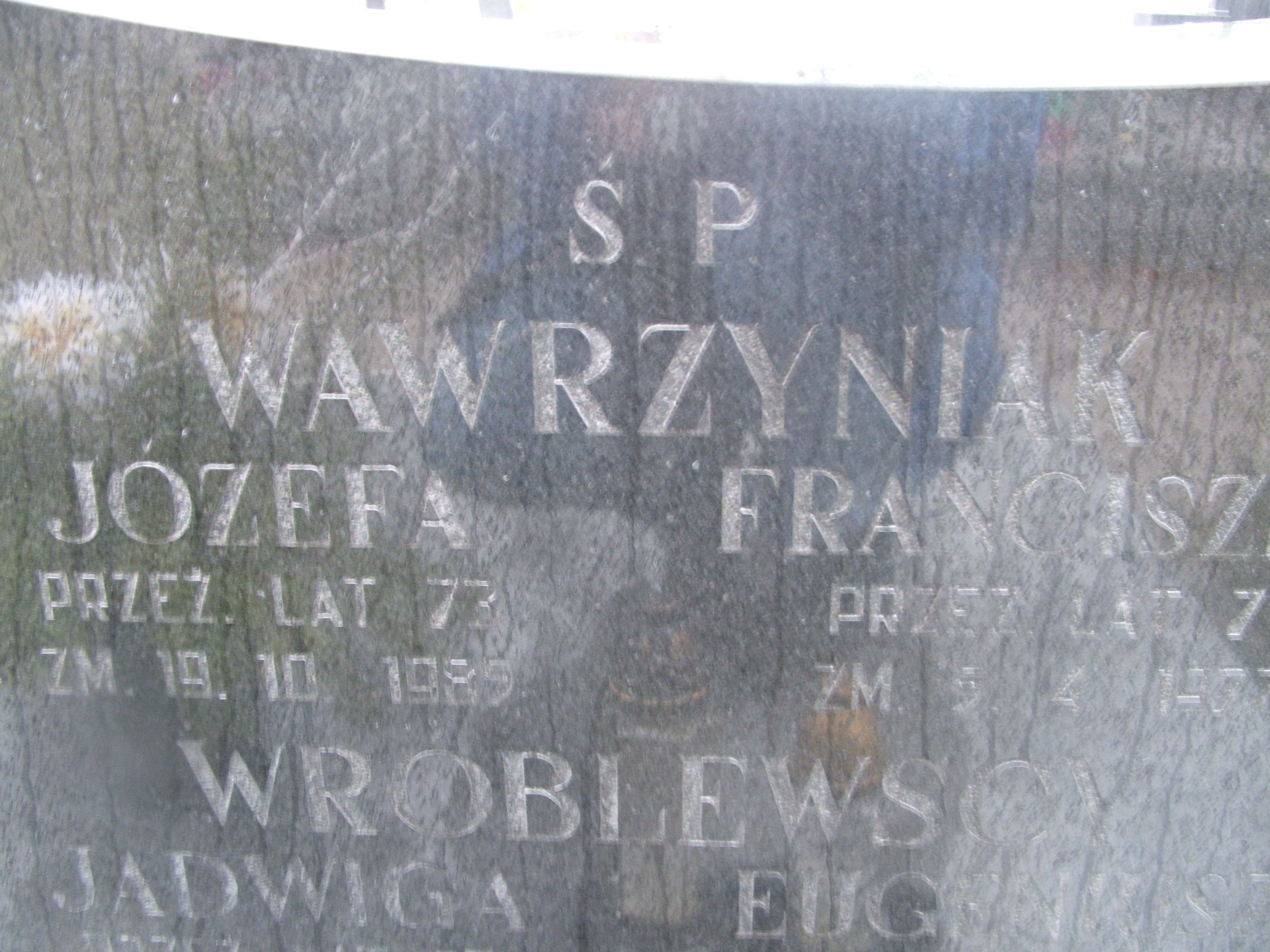 Franciszek Wawrzyniak Kalisz św. Józefa Tyniecki 0302 - Grobonet - Wyszukiwarka osób pochowanych