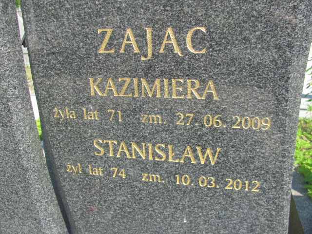 Kazimiera Zając 1938 Kalisz św. Józefa Tyniecki 0302 - Grobonet - Wyszukiwarka osób pochowanych