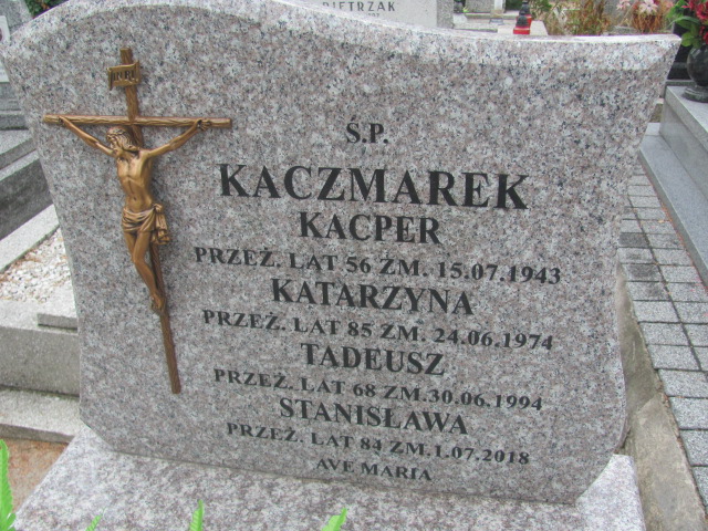 Stanisława Kaczmarek 1934 Kalisz św. Józefa Tyniecki 0302 - Grobonet - Wyszukiwarka osób pochowanych