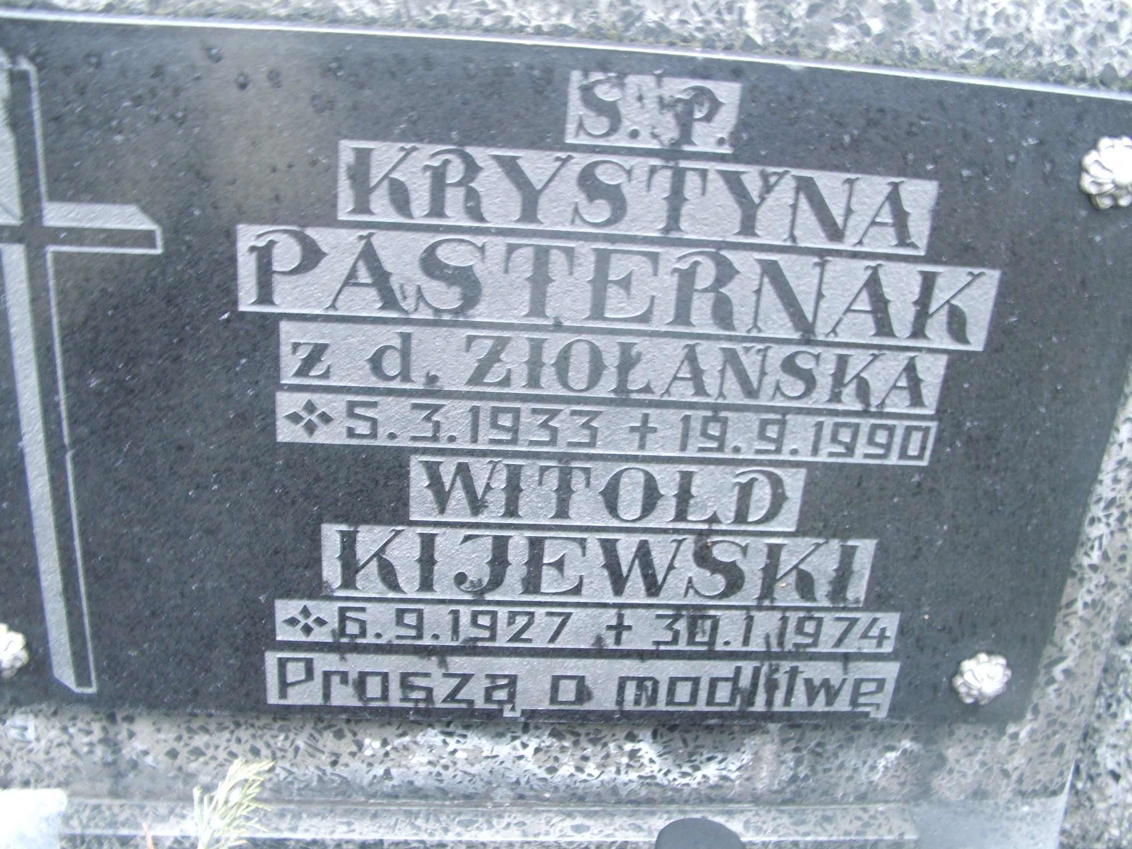 Krystyna Pasternak 1933 Kalisz św. Józefa Tyniecki 0302 - Grobonet - Wyszukiwarka osób pochowanych