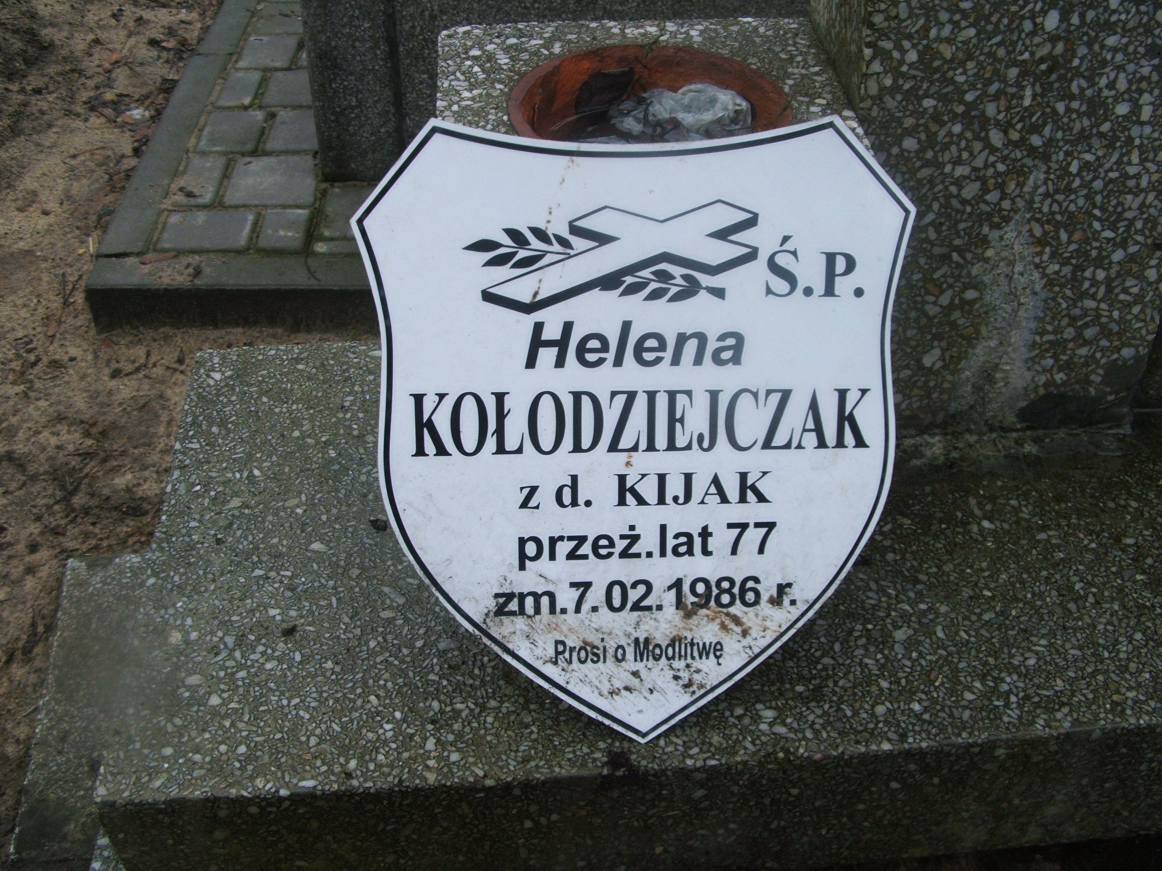 Helena Kołodziejczak 1908 Kalisz św. Józefa Tyniecki 0302 - Grobonet - Wyszukiwarka osób pochowanych