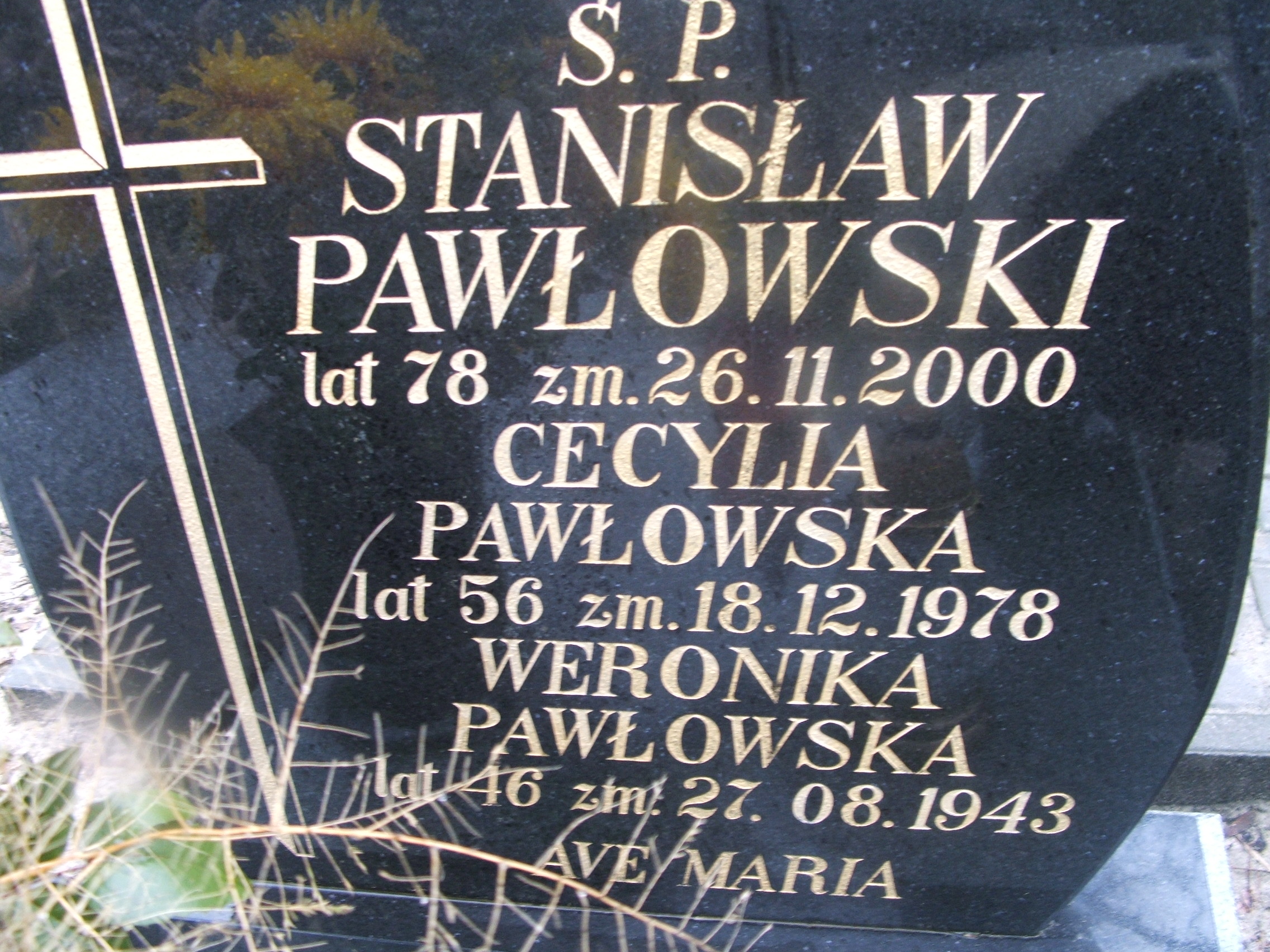 Cecylia Pawłowska 1922 Kalisz św. Józefa Tyniecki 0302 - Grobonet - Wyszukiwarka osób pochowanych