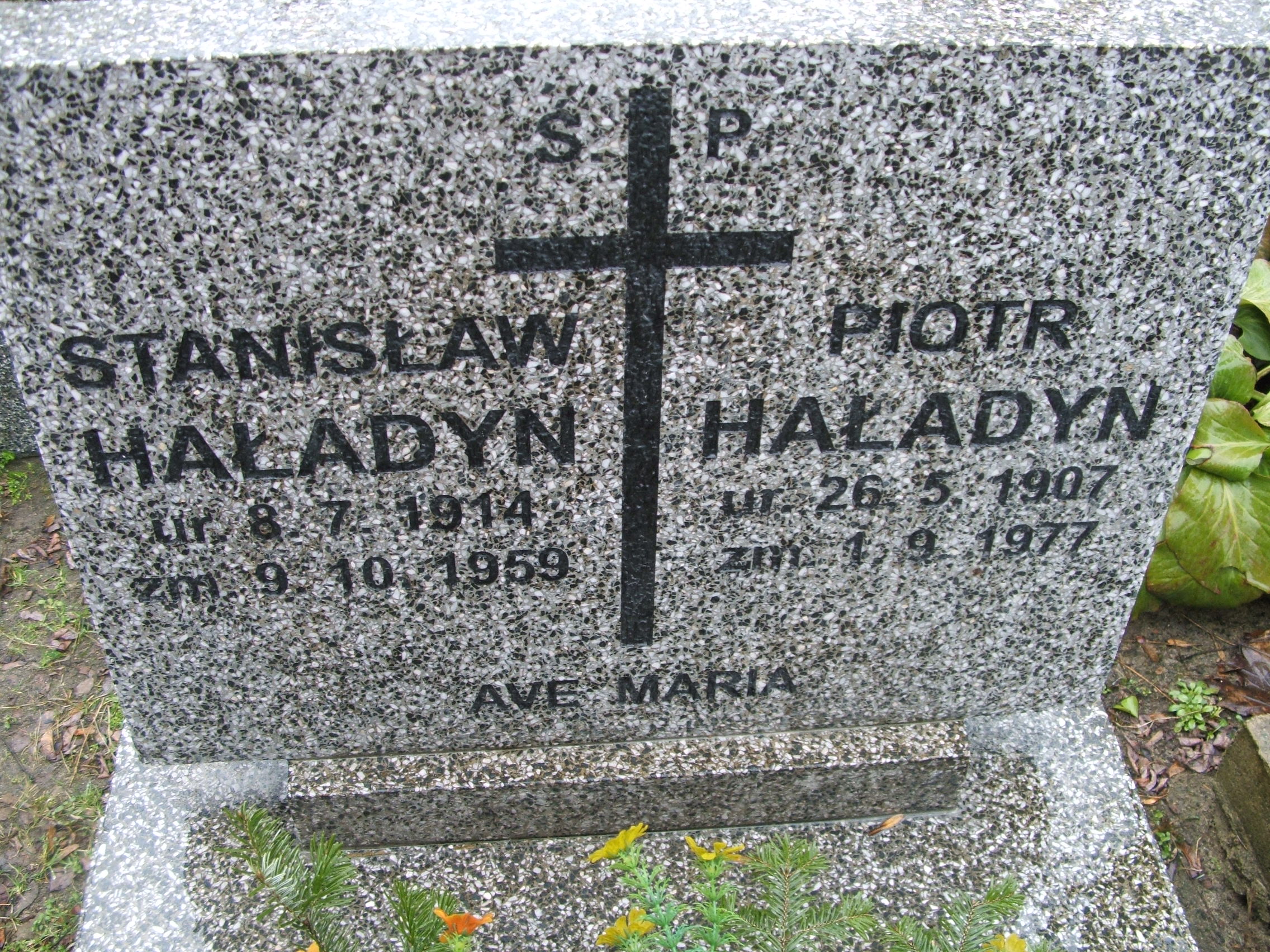 Piotr Haładyn 1907 Kalisz św. Józefa Tyniecki 0302 - Grobonet - Wyszukiwarka osób pochowanych