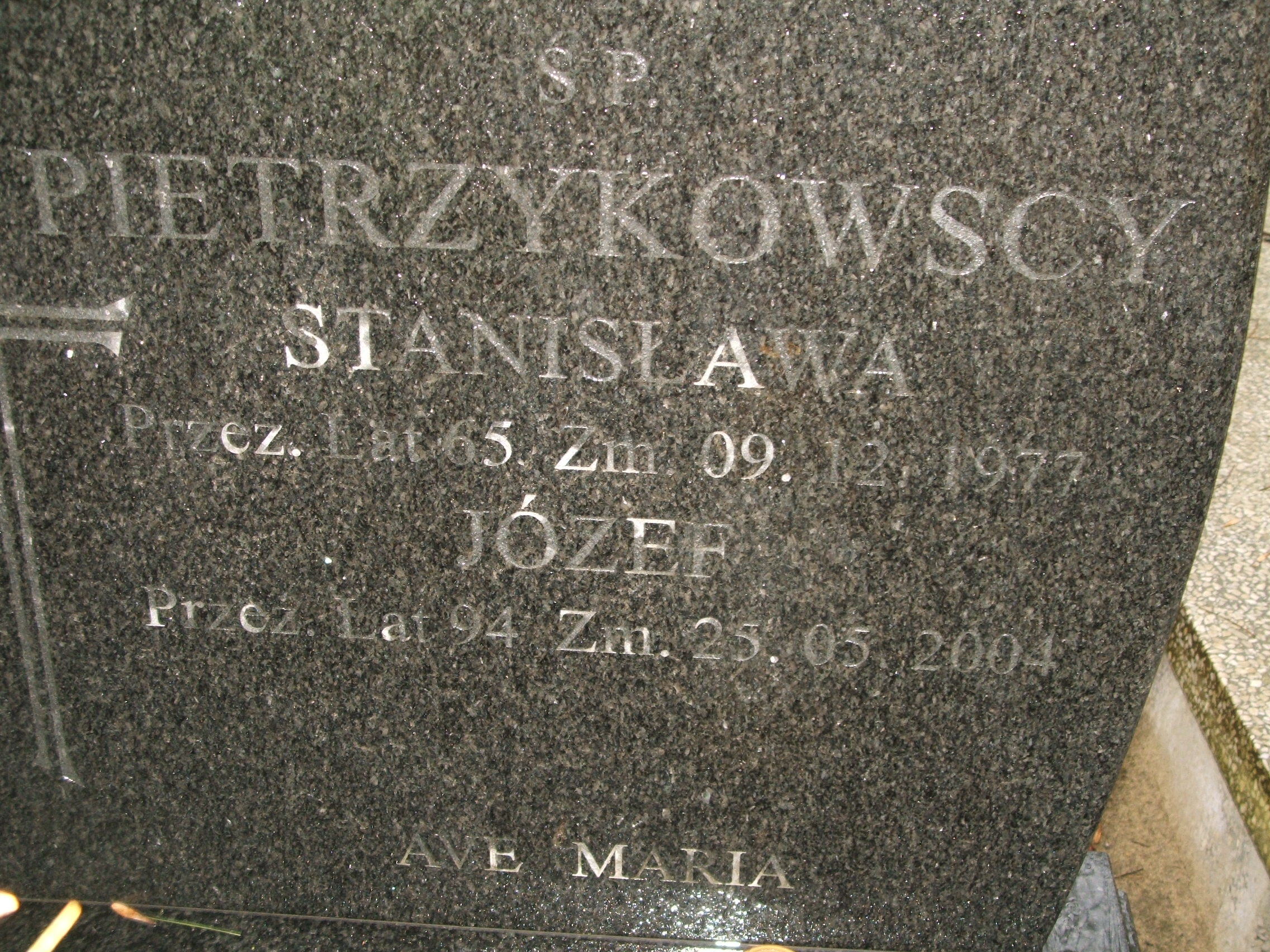 Józef Pietrzykowski Kalisz św. Józefa Tyniecki 0302 - Grobonet - Wyszukiwarka osób pochowanych