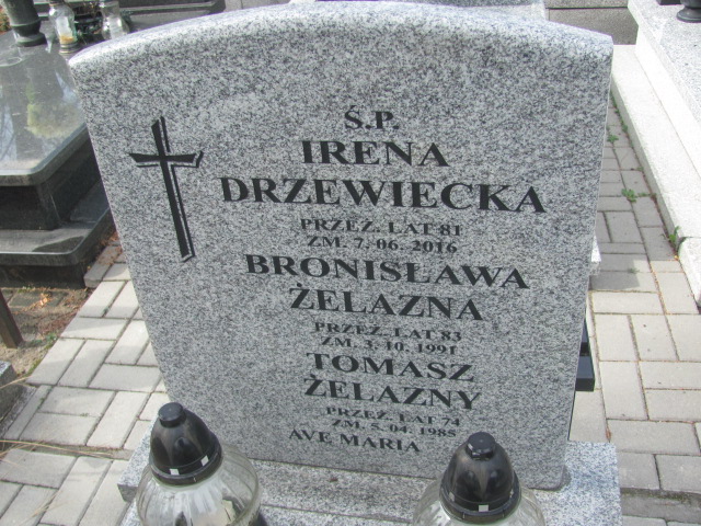 Tomasz Żelazny Kalisz św. Józefa Tyniecki 0302 - Grobonet - Wyszukiwarka osób pochowanych