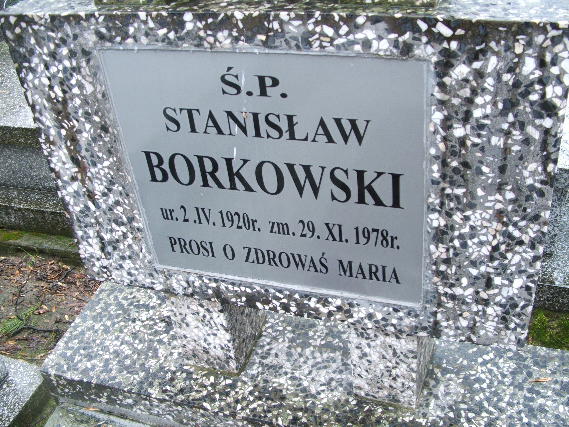Stanisław Borkowski 1920 Kalisz św. Józefa Tyniecki 0302 - Grobonet - Wyszukiwarka osób pochowanych
