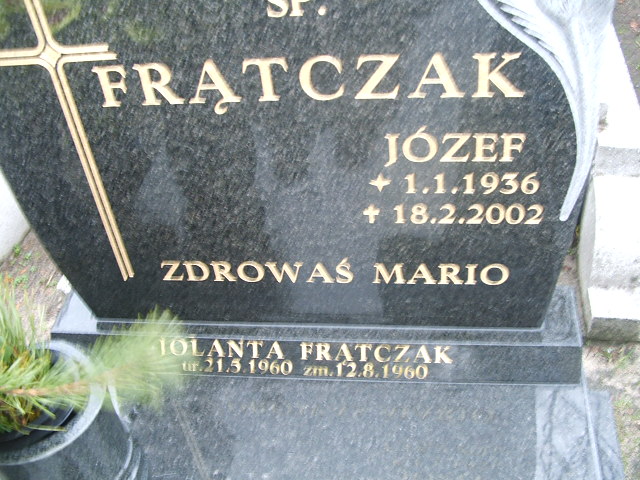 Jolanta Frątczak 1960 Kalisz św. Józefa Tyniecki 0302 - Grobonet - Wyszukiwarka osób pochowanych