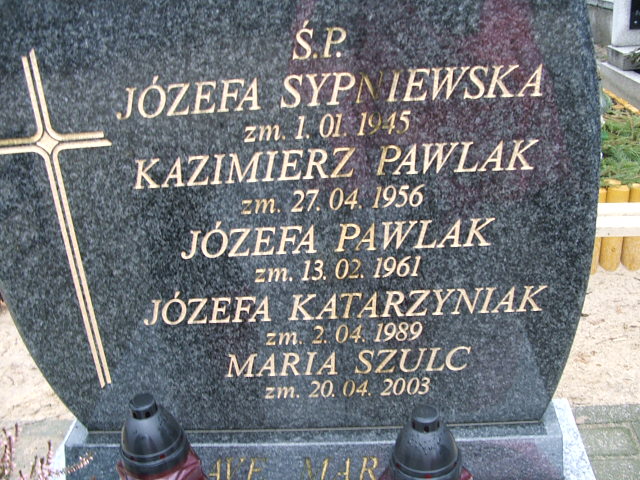 Józefa Katarzyniak Kalisz św. Józefa Tyniecki 0302 - Grobonet - Wyszukiwarka osób pochowanych