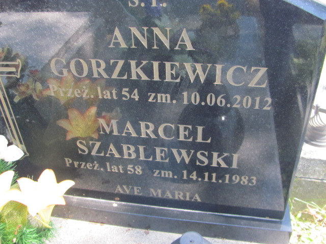 Anna Gorzkiewicz 1958 Kalisz św. Józefa Tyniecki 0302 - Grobonet - Wyszukiwarka osób pochowanych