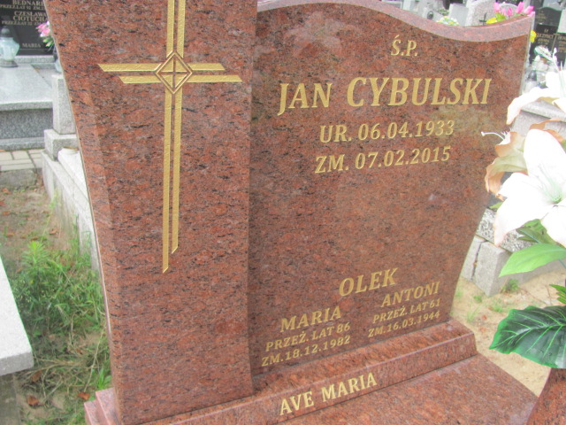 Maria Olek Kalisz św. Józefa Tyniecki 0302 - Grobonet - Wyszukiwarka osób pochowanych