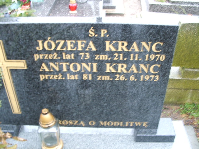 Józefa Kranc 1897 Kalisz św. Józefa Tyniecki 0302 - Grobonet - Wyszukiwarka osób pochowanych