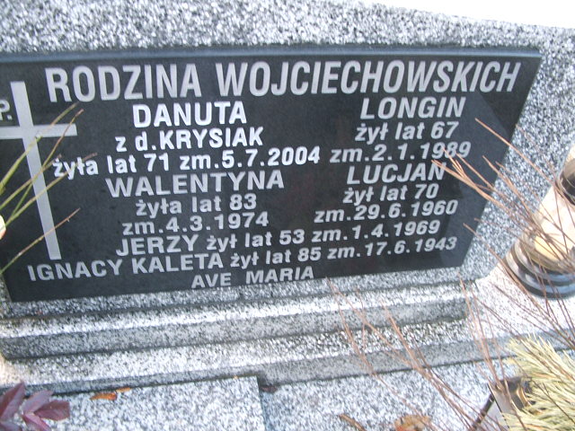 Jerzy Wojciechowski Kalisz św. Józefa Tyniecki 0302 - Grobonet - Wyszukiwarka osób pochowanych