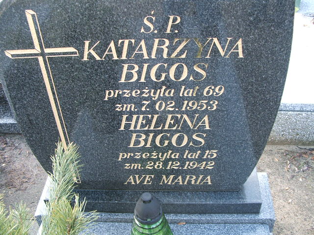 Katarzyna Bigos 1884 Kalisz św. Józefa Tyniecki 0302 - Grobonet - Wyszukiwarka osób pochowanych