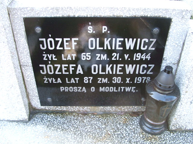 Józef Olkiewicz 1878 Kalisz św. Józefa Tyniecki 0302 - Grobonet - Wyszukiwarka osób pochowanych