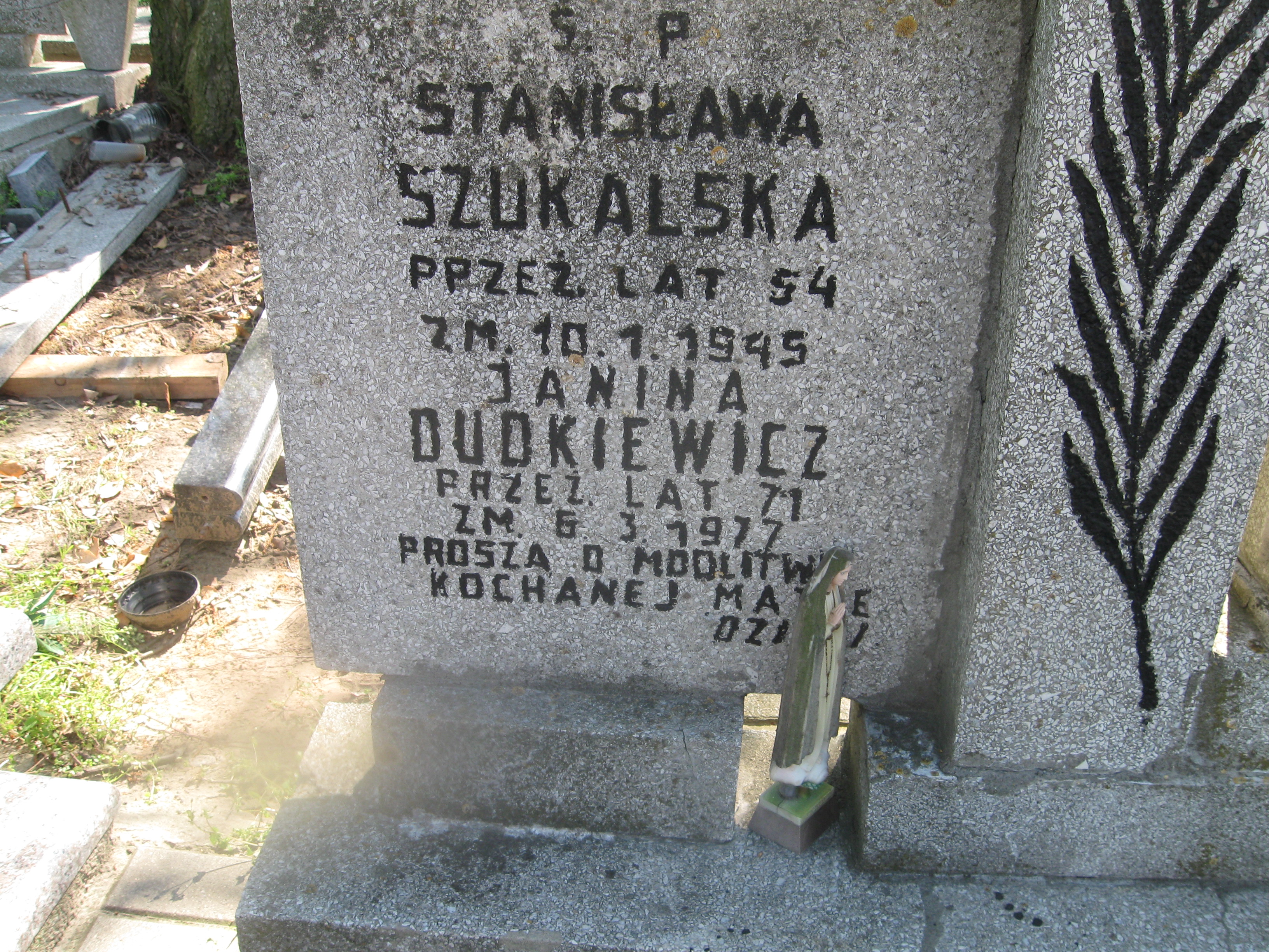 Zofia Wechman 1933 Kalisz św. Józefa Tyniecki 0302 - Grobonet - Wyszukiwarka osób pochowanych