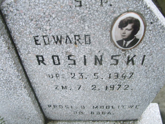 Edward Rosiński 1947 Kalisz św. Józefa Tyniecki 0302 - Grobonet - Wyszukiwarka osób pochowanych