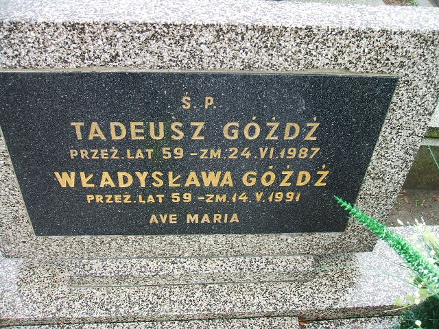Tadeusz Góźdź Kalisz św. Józefa Tyniecki 0302 - Grobonet - Wyszukiwarka osób pochowanych