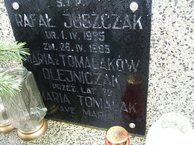 Rafał Juszczak 1985 Kalisz św. Józefa Tyniecki 0302 - Grobonet - Wyszukiwarka osób pochowanych