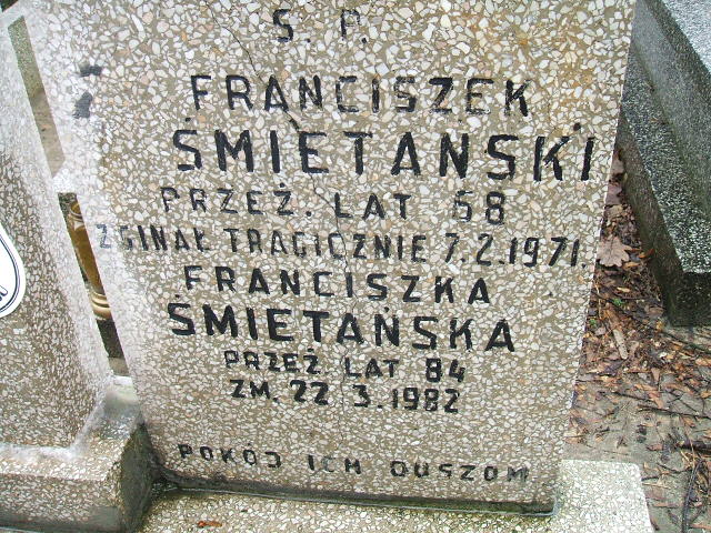 Franciszek Śmietański Kalisz św. Józefa Tyniecki 0302 - Grobonet - Wyszukiwarka osób pochowanych