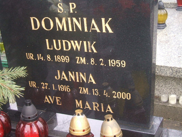 Ludwik Dominiak 1899 Kalisz św. Józefa Tyniecki 0302 - Grobonet - Wyszukiwarka osób pochowanych