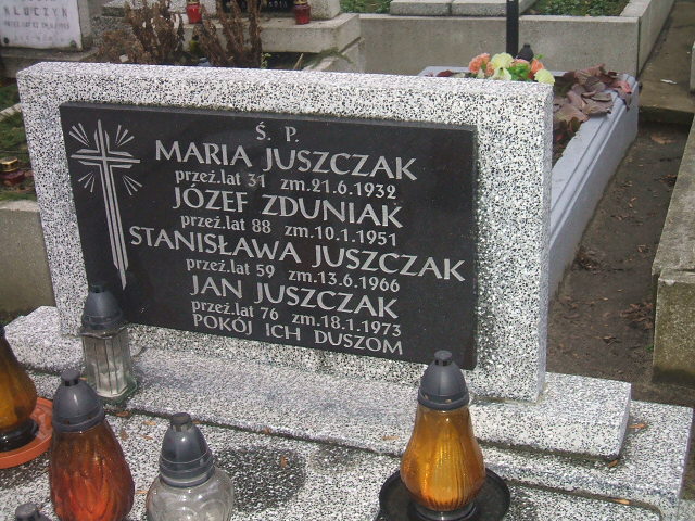 Eugenia Juszczak 1926 Kalisz św. Józefa Tyniecki 0302 - Grobonet - Wyszukiwarka osób pochowanych