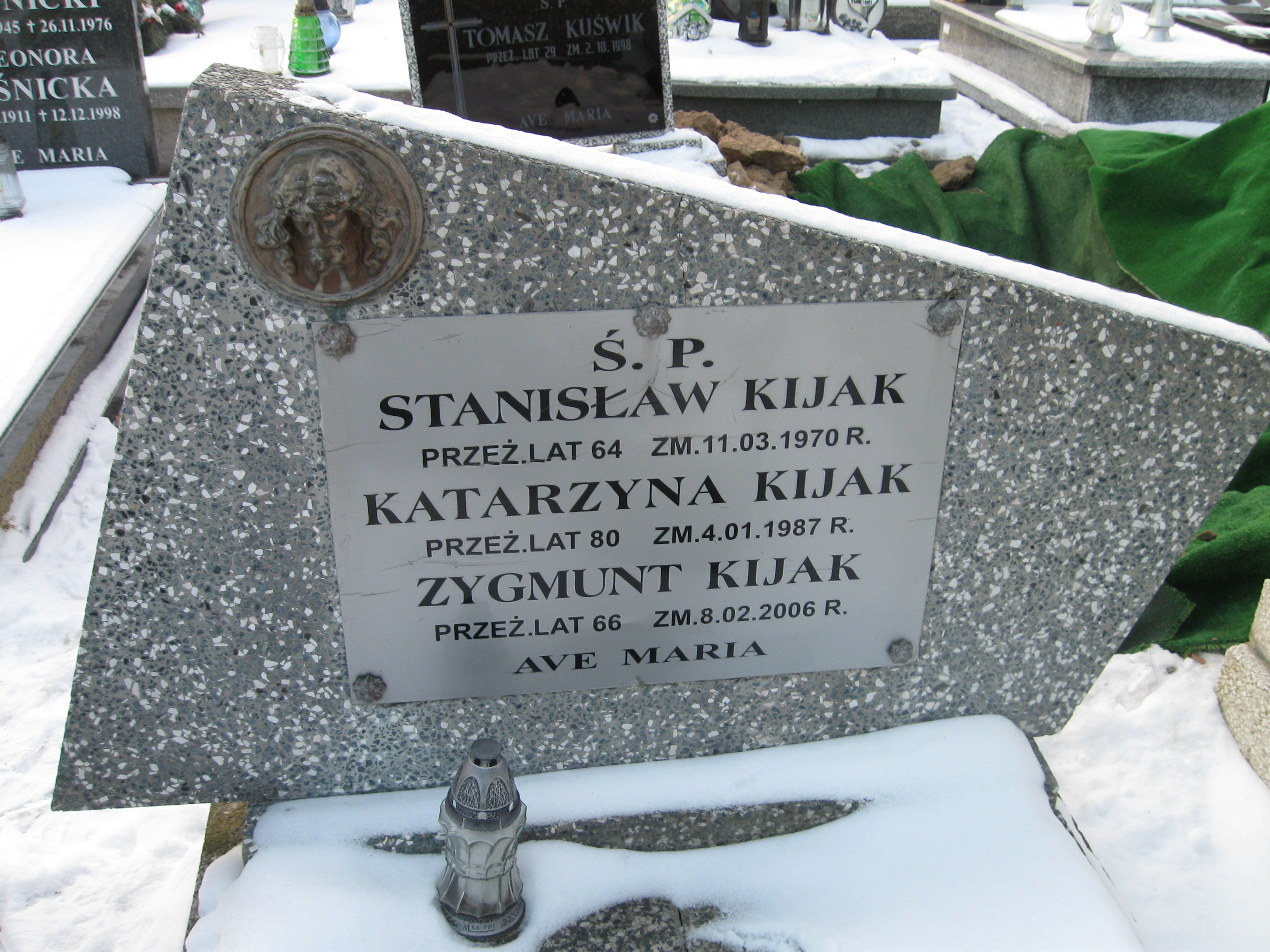 Zygmunt Kijak Kalisz św. Józefa Tyniecki 0302 - Grobonet - Wyszukiwarka osób pochowanych