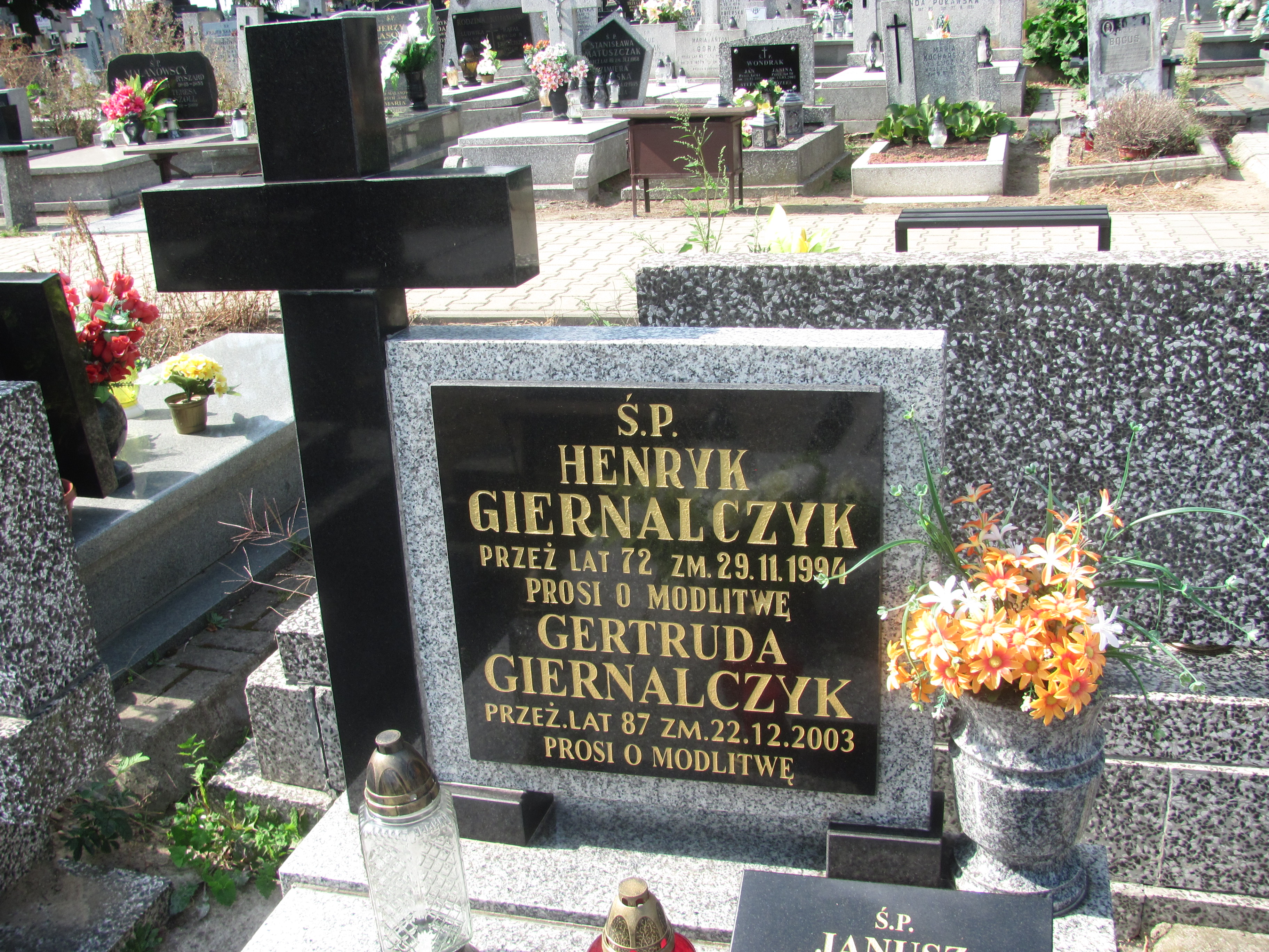 Janusz Giernalczyk 1950 Kalisz św. Józefa Tyniecki 0302 - Grobonet - Wyszukiwarka osób pochowanych