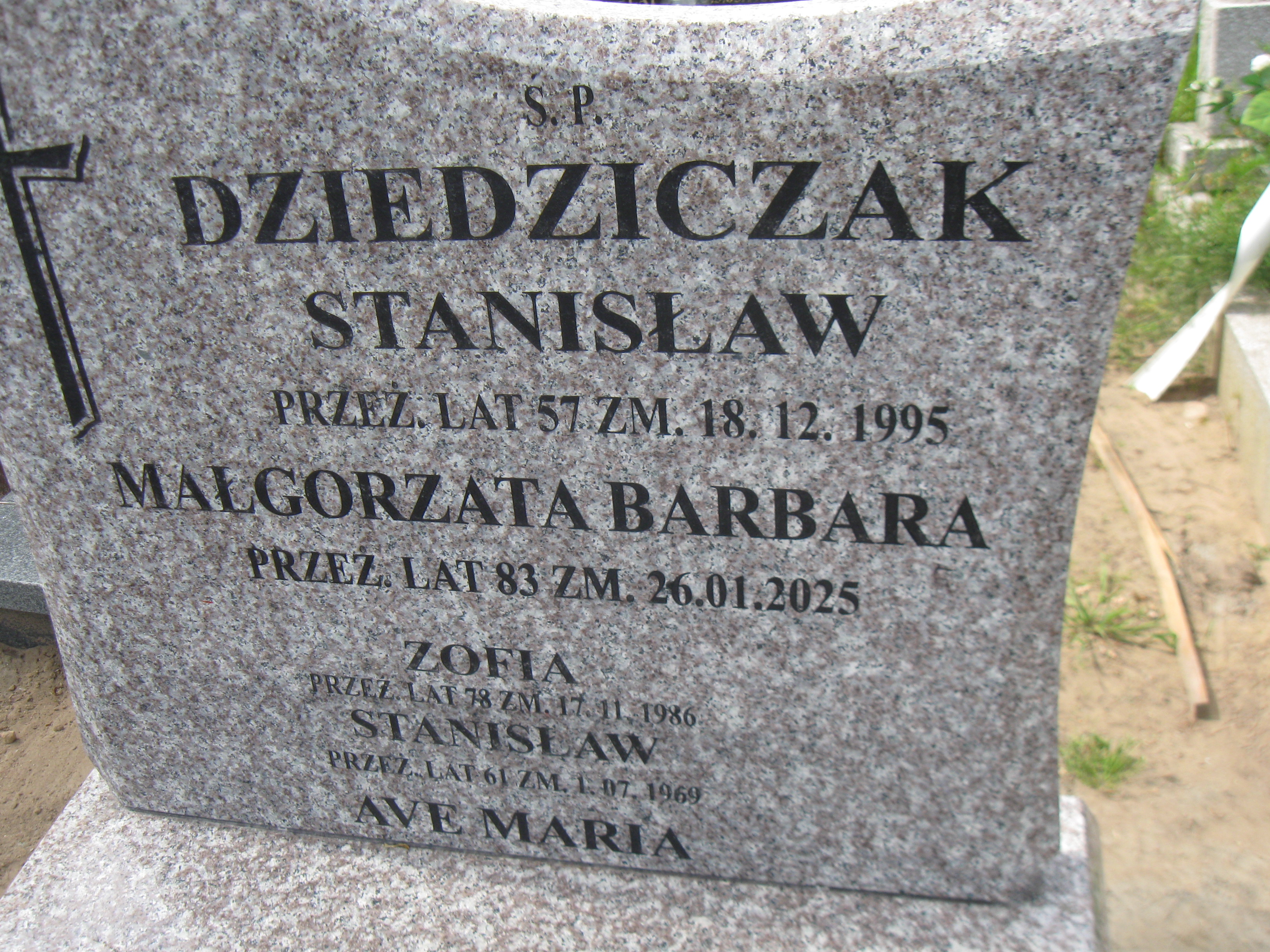 Stanisław Dziedziczak Kalisz św. Józefa Tyniecki 0302 - Grobonet - Wyszukiwarka osób pochowanych