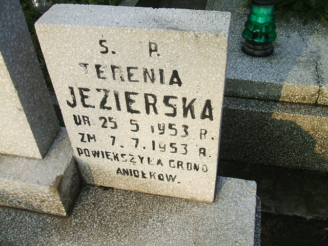 Teresa Jezierska 1953 Kalisz św. Józefa Tyniecki 0302 - Grobonet - Wyszukiwarka osób pochowanych