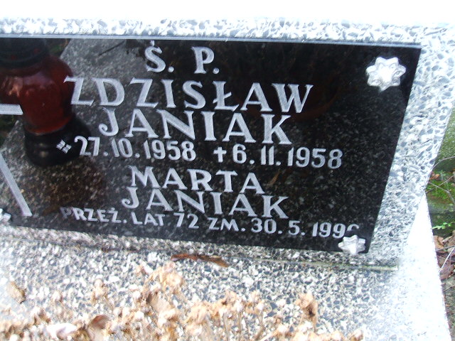 Zdzisław Janiak 1958 Kalisz św. Józefa Tyniecki 0302 - Grobonet - Wyszukiwarka osób pochowanych