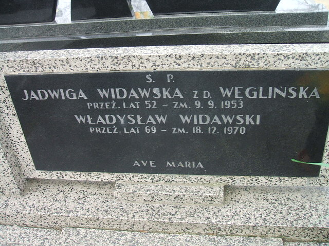 Władysław Widawski Kalisz św. Józefa Tyniecki 0302 - Grobonet - Wyszukiwarka osób pochowanych