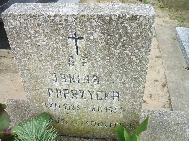 Janina Paprzycka 1923 Kalisz św. Józefa Tyniecki 0302 - Grobonet - Wyszukiwarka osób pochowanych