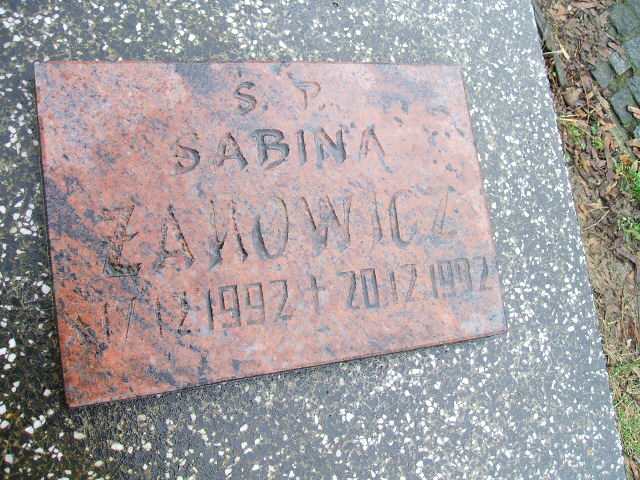 Sabina Żakowicz 1992 Kalisz św. Józefa Tyniecki 0302 - Grobonet - Wyszukiwarka osób pochowanych
