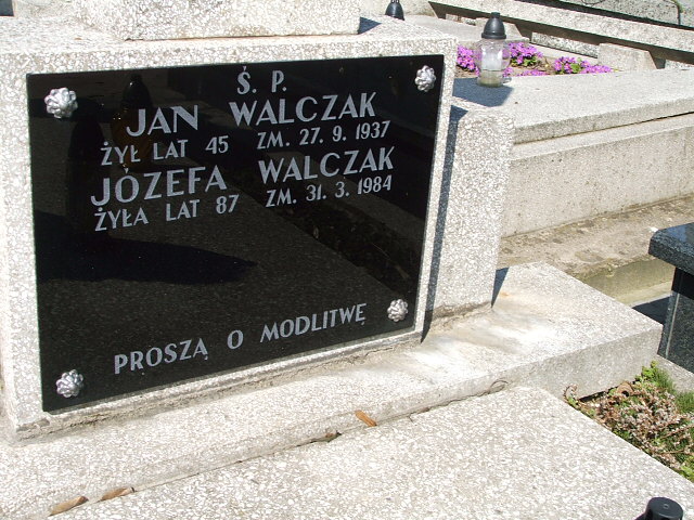 Jan Walczak Kalisz św. Józefa Tyniecki 0302 - Grobonet - Wyszukiwarka osób pochowanych