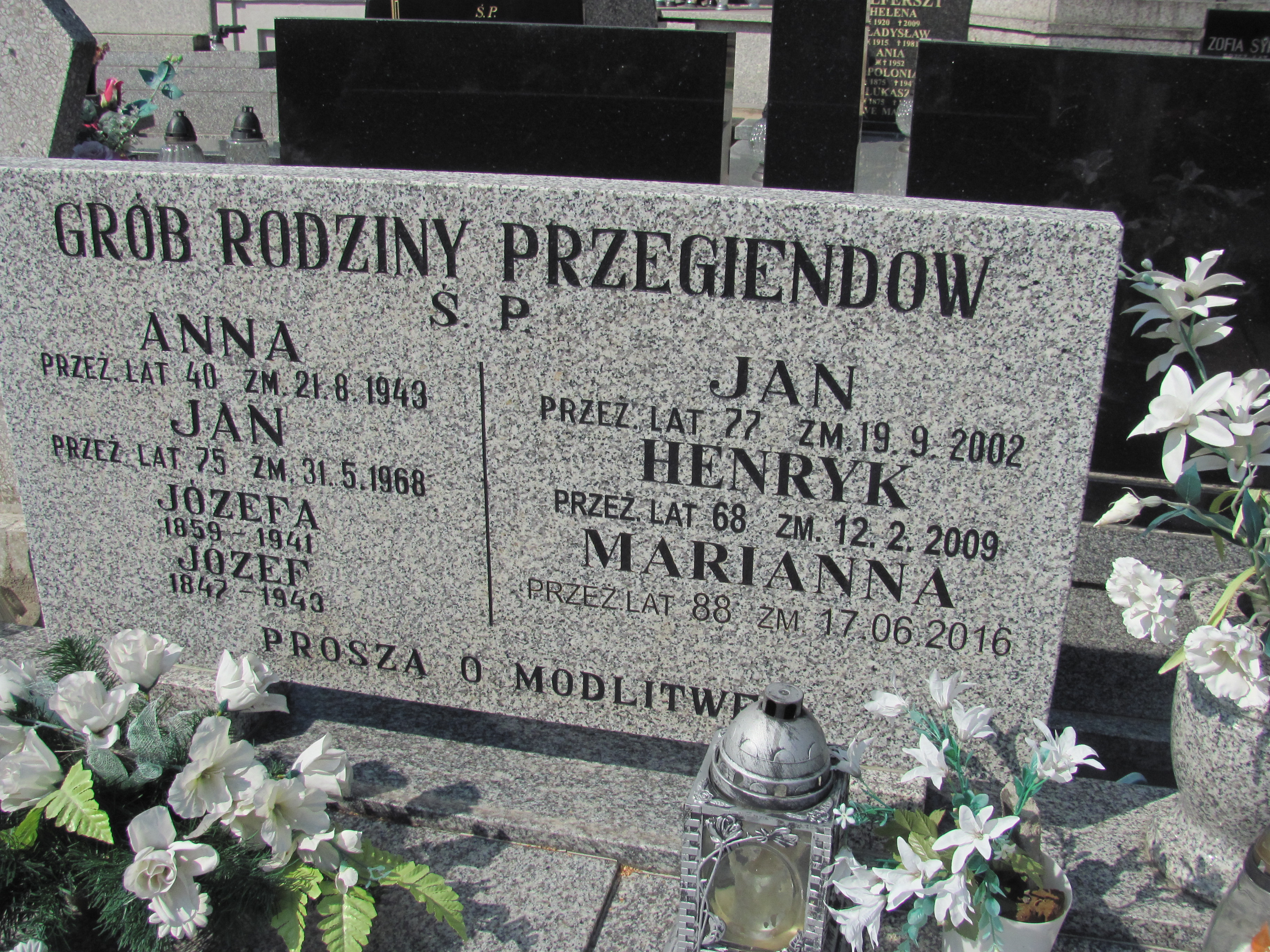 Henryk Przegienda 1940 Kalisz św. Józefa Tyniecki 0302 - Grobonet - Wyszukiwarka osób pochowanych