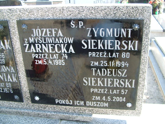 Józefa Żarnecka 1910 Kalisz św. Józefa Tyniecki 0302 - Grobonet - Wyszukiwarka osób pochowanych