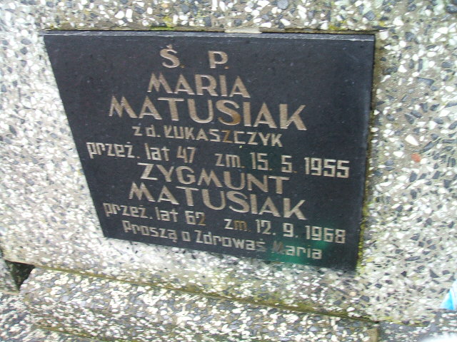 Grób Zygmunt Matusiak