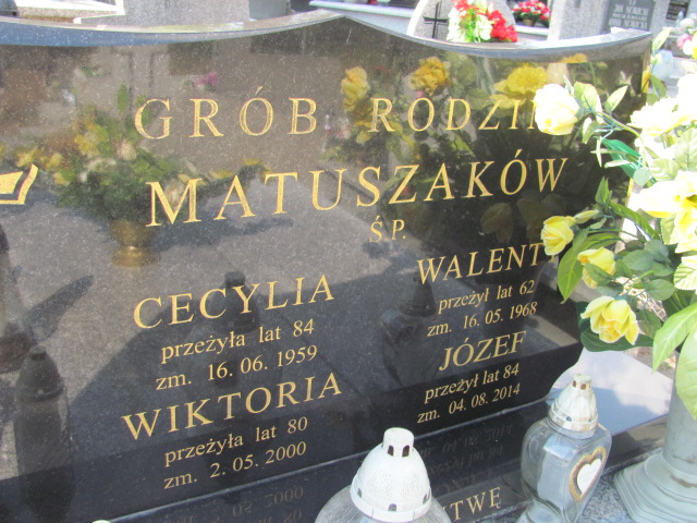 Walenty Matuszak Kalisz św. Józefa Tyniecki 0302 - Grobonet - Wyszukiwarka osób pochowanych