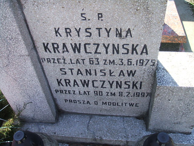 Stanisław Krawczyński Kalisz św. Józefa Tyniecki 0302 - Grobonet - Wyszukiwarka osób pochowanych