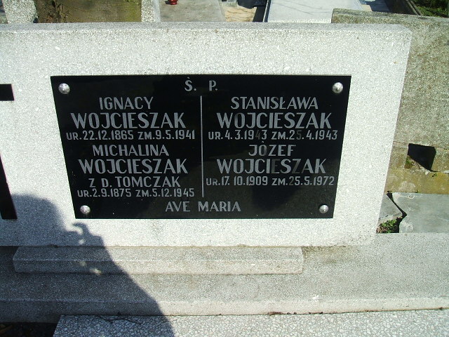 Józef Wojcieszak 1909 Kalisz św. Józefa Tyniecki 0302 - Grobonet - Wyszukiwarka osób pochowanych