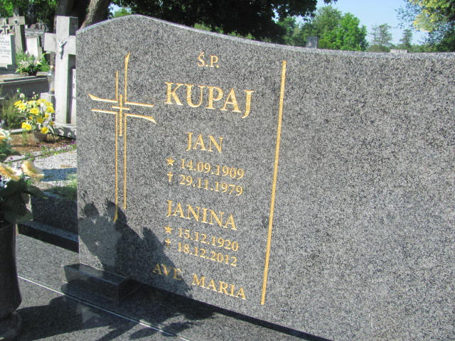 Janina Kupaj 1920 Kalisz św. Józefa Tyniecki 0302 - Grobonet - Wyszukiwarka osób pochowanych