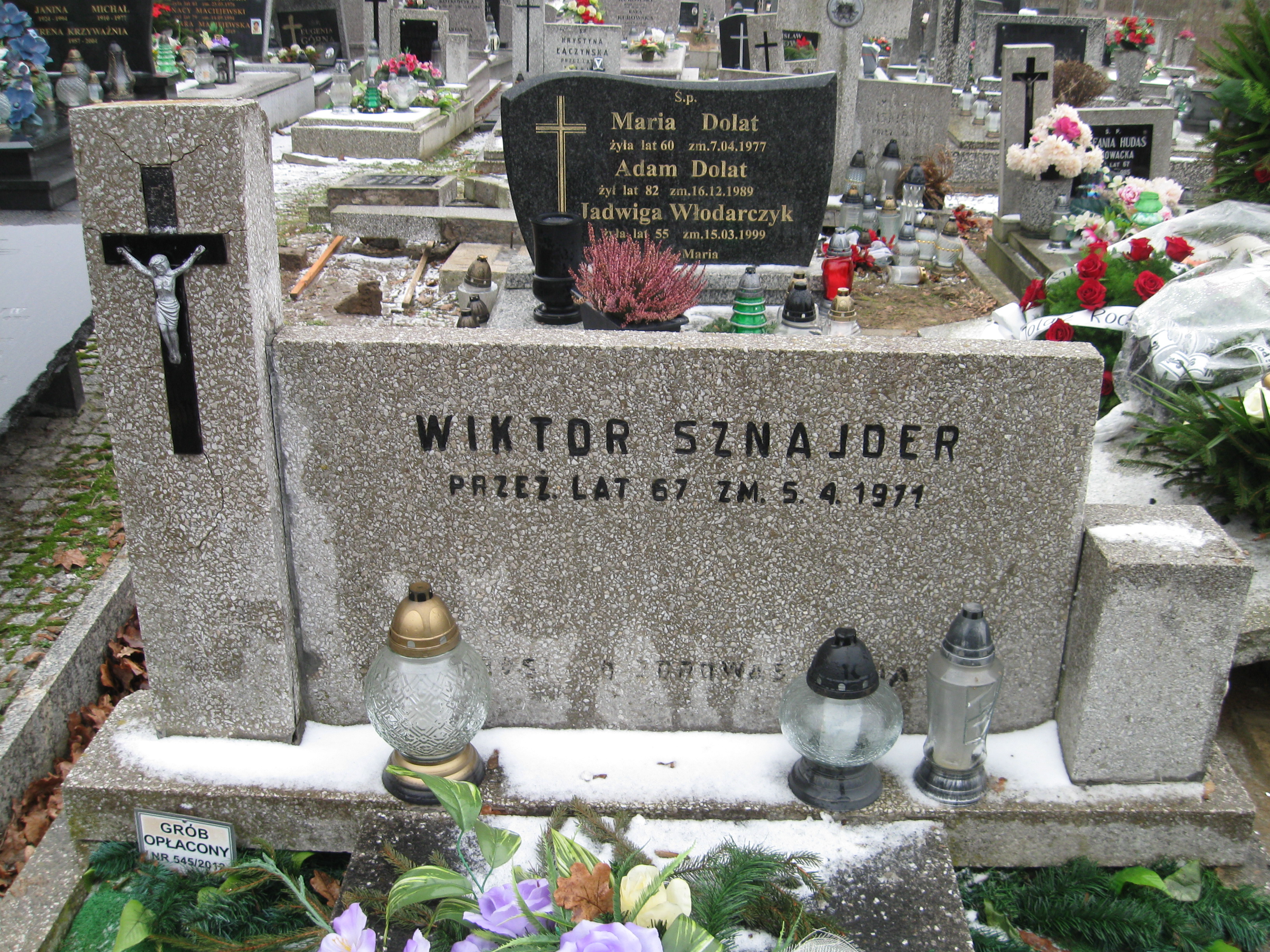 Wiktor Sznajder Kalisz św. Józefa Tyniecki 0302 - Grobonet - Wyszukiwarka osób pochowanych