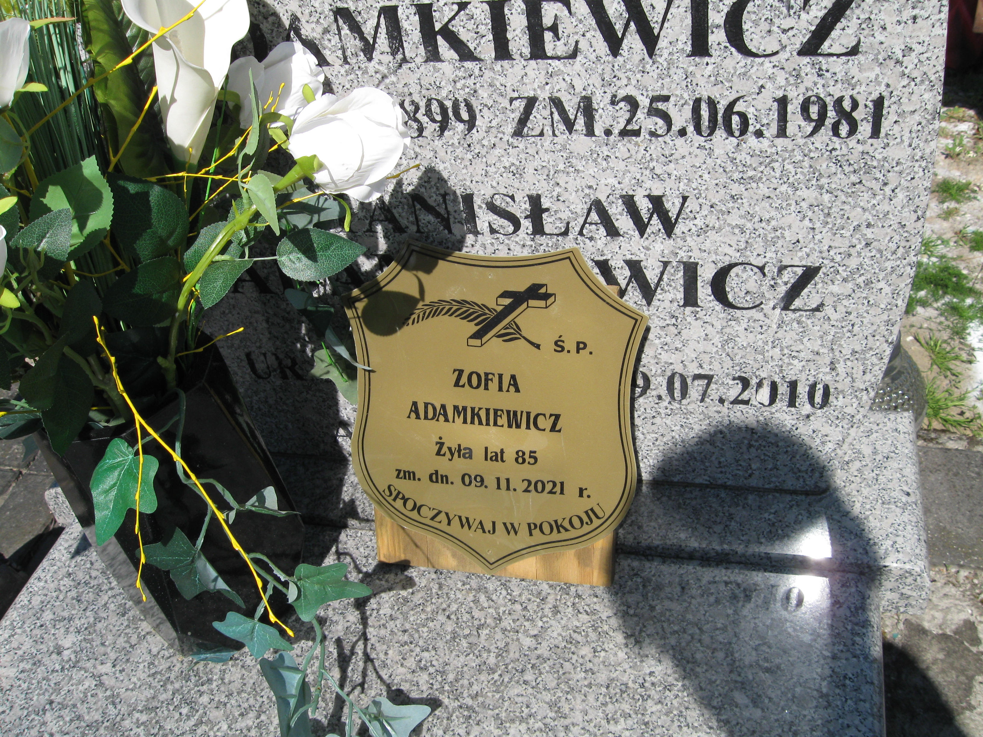 Grób Stanisław Adamkiewicz