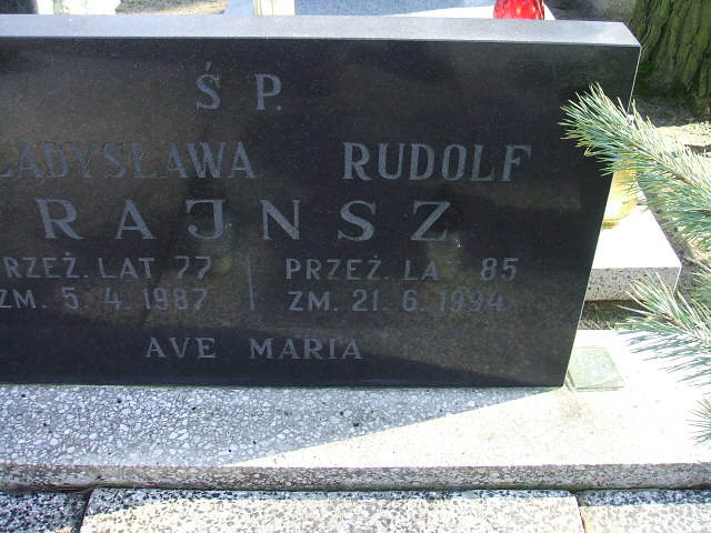 Rajnsz Bronisława Kalisz św. Józefa Tyniecki 0302 - Grobonet - Wyszukiwarka osób pochowanych