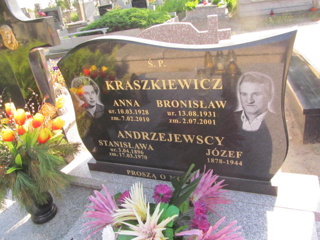 Anna Kraszkiewicz 1928 Kalisz św. Józefa Tyniecki 0302 - Grobonet - Wyszukiwarka osób pochowanych