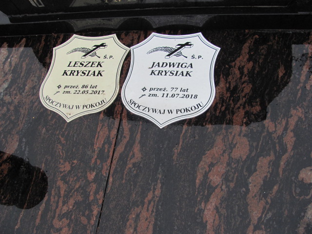 Leszek Krysiak 1931 Kalisz św. Józefa Tyniecki 0302 - Grobonet - Wyszukiwarka osób pochowanych